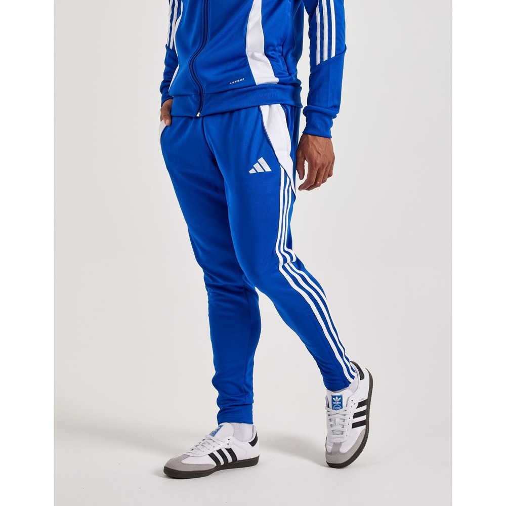 Adidas Tiro 24 Men's Soccer Athletic Bottoms Jogger Track Pant Blue Size Large